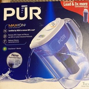 PUR water filter with Max Ion filter technology